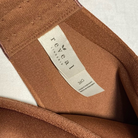 REVEAL Low-Key Side Smoothing T-Shirt Bra Bare Necessities 36G Nude Coco Brown - Picture 9 of 11